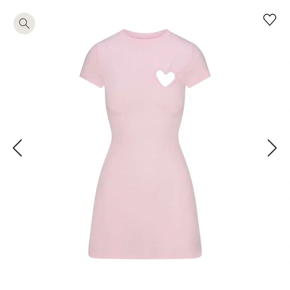 skims heart mini dress - cherry blossom - Picture 1 of 4